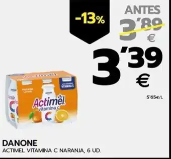 BM Supermercados DANONE ACTIMEL VITAMINA C NARANJA, 6 UD. oferta