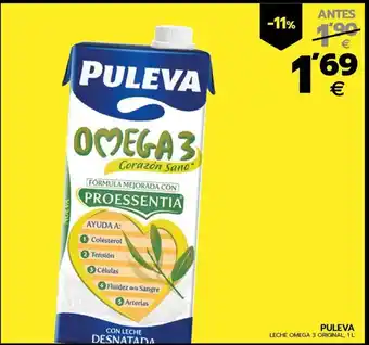 BM Supermercados PULEVA LECHE OMEGA 3 ORIGINAL, 1 L oferta