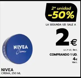 BM Supermercados NIVEA CREMA, 250 ML oferta