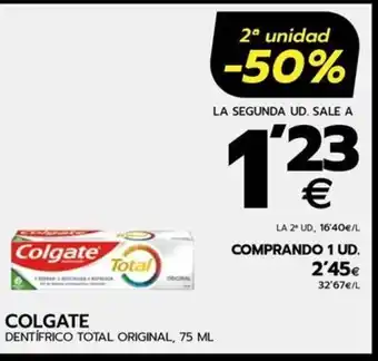 BM Supermercados COLGATE DENTÍFRICO TOTAL ORIGINAL, 75 ML oferta