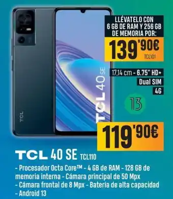 App Informática TCL 40 SE TCL110 oferta