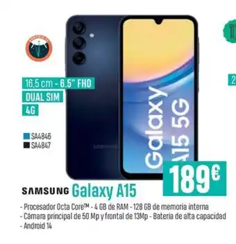 App Informática SAMSUNG Galaxy A15 oferta