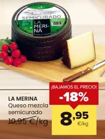 Autoservicios Familia LA MERINA Queso mezcla semicurado oferta