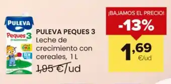 Autoservicios Familia PULEVA PEQUES 3 Leche de crecimiento con cereales, 1L oferta
