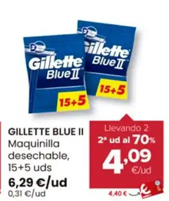 Autoservicios Familia GILLETTE BLUE II Maquinilla desechable, 15+5 uds oferta