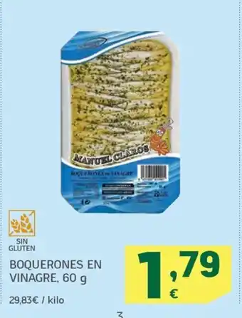 HiperDino BOQUERONES EN VINAGRE, 60 g oferta