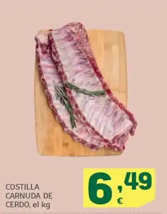 HiperDino COSTILLA CARNUDA DE CERDO, el kg oferta