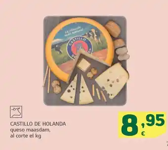 HiperDino CASTILLO DE HOLANDA queso maasdam, al corte el kg oferta