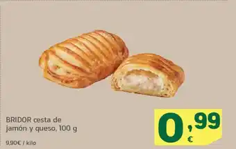 HiperDino BRIDOR cesta de jamón y queso, 100 g oferta