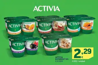 HiperDino ACTIVIA ENTEROS Y 0% 4 X 120G oferta