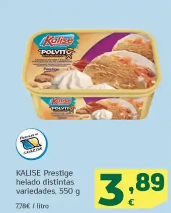 HiperDino KALISE Prestige helado distintas variedades, 550 g oferta