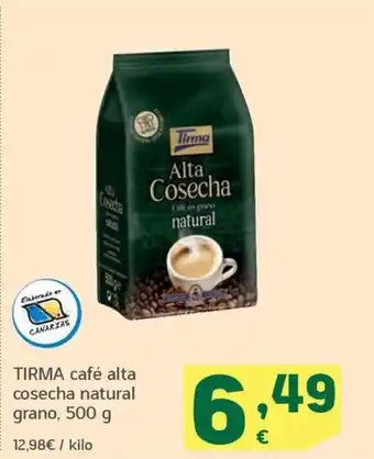 HiperDino TIRMA café alta cosecha natural grano, 500 g oferta