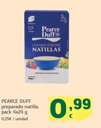 HiperDino PEARCE DUFF preparado natilla, pack 4x24 g oferta