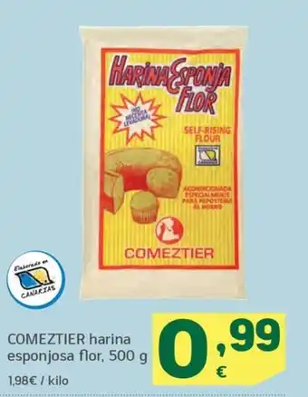 HiperDino COMEZTIER harina esponjosa flor, 500 g oferta