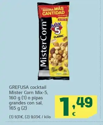 HiperDino GREFUSA cocktail Mister Corn Mix-5, oferta