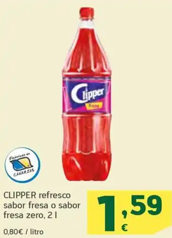 HiperDino CLIPPER refresco sabor fresa o sabor fresa zero, 21 oferta