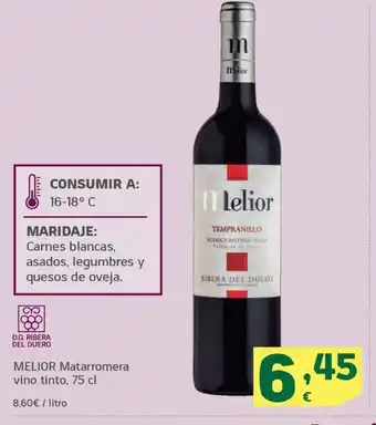 HiperDino MELIOR Matarromera vino tinto, 75 cl oferta
