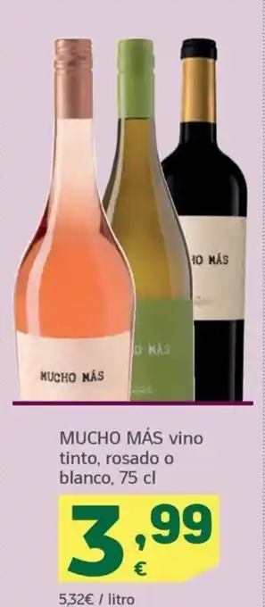 HiperDino MUCHO MÁS vino tinto, rosado o blanco, 75 cl oferta