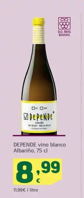 HiperDino DEPENDE vino blanco Albariño, 75 cl oferta