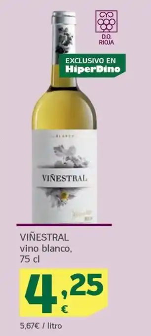 HiperDino VIÑESTRAL vino blanco, 75 cl oferta