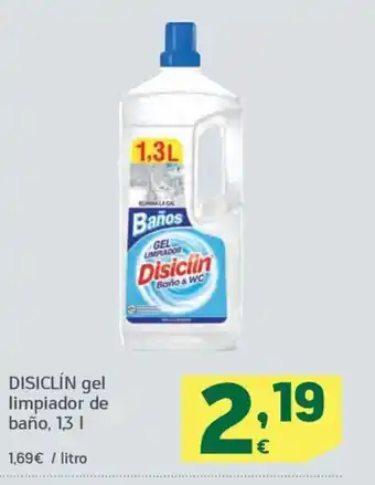 HiperDino DISICLIN gel limpiador de baño, 13 I oferta