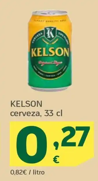 HiperDino KELSON cerveza, 33 cl oferta