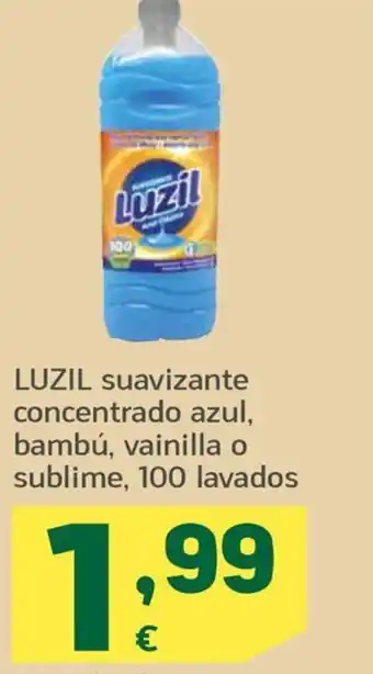 HiperDino LUZIL suavizante concentrado azul, bambú, vainilla o sublime, 100 lavados oferta
