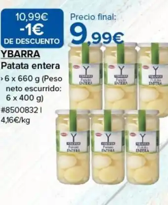Costco YBARRA Patata entera oferta