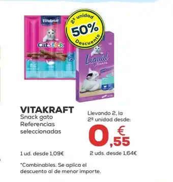 Kiwoko VITAKRAFT Snack gato Referencias seleccionadas oferta