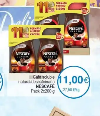 Plenus Supermercados Cafe soluble natural descafeinado nescafe oferta