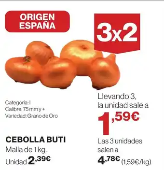 Hipercor CEBOLLA BUTI oferta