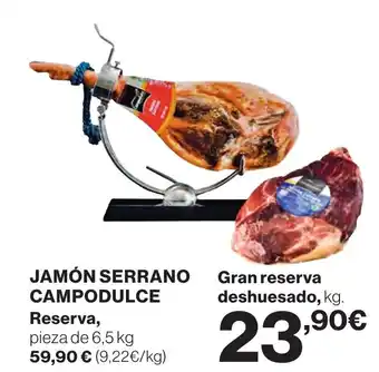Hipercor JAMON SERRANO CAMPODULCE oferta