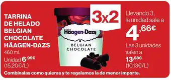 Hipercor TARRINA DE HELADO BELGIAN CHOCOLATE HAAGEN-DAZS oferta