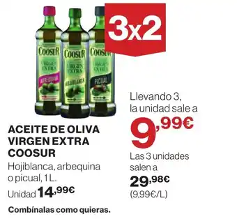 Hipercor ACEITE DE OLIVA VIRGEN EXTRA COOSUR oferta