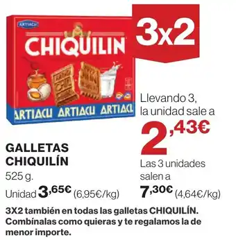 Hipercor GALLETAS CHIQUILIN oferta