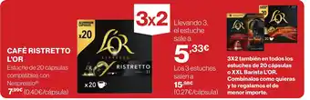 Hipercor CAFE RISTRETTO L'OR oferta