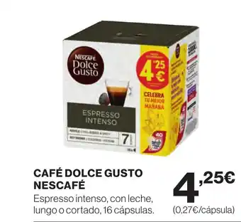 Hipercor CAFE DOLCE GUSTO NESCAFE oferta