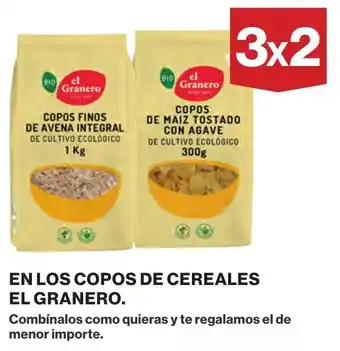 Hipercor EN LOS COPOS DE CEREALES EL GRANERO oferta
