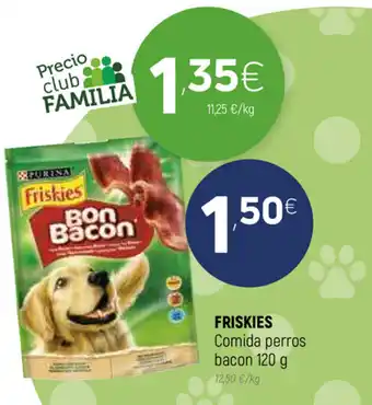 Coviran Friskies Comida perros bacon 120g oferta
