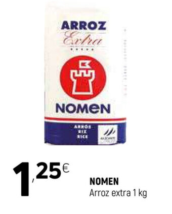 Coviran Nomen Arroz extra 1kg oferta