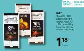 Coviran Lindt Chocolate Excellence orange o con sal 100g oferta