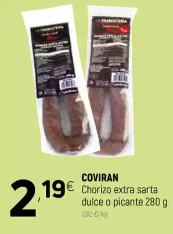 Coviran Coviran Chorizo extra dulce o picante 280g oferta