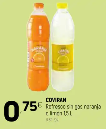 Coviran Coviran refresco sin gas naranja o limon 1,5l oferta