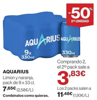 Hipercor AQUARIUS oferta