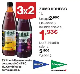 Hipercor ZUMO HOHES C oferta