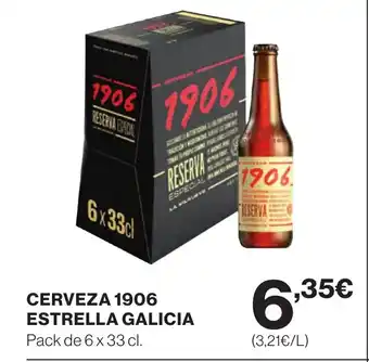 Hipercor CERVEZA 1906 ESTRELLA GALICIA oferta