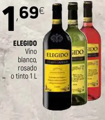 Coviran Elegido Vino blanco.rosado o tinto 1l oferta