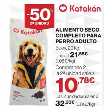 Hipercor ALIMENTO SECO COMPLETO PARA PERRO ADULTO oferta