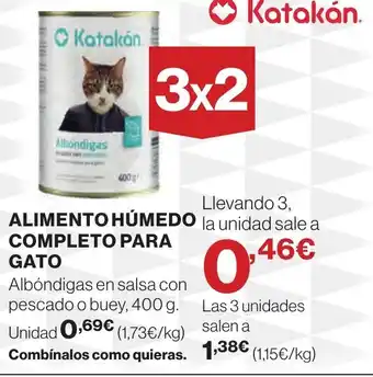 Hipercor ALIMENTO HUMEDO COMPLETO PARA GATO oferta