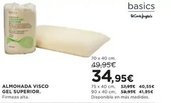 Hipercor ALMOHADA VISCO GEL SUPERIOR oferta